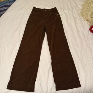 SHEIN Chocolate Corduroy Trousers